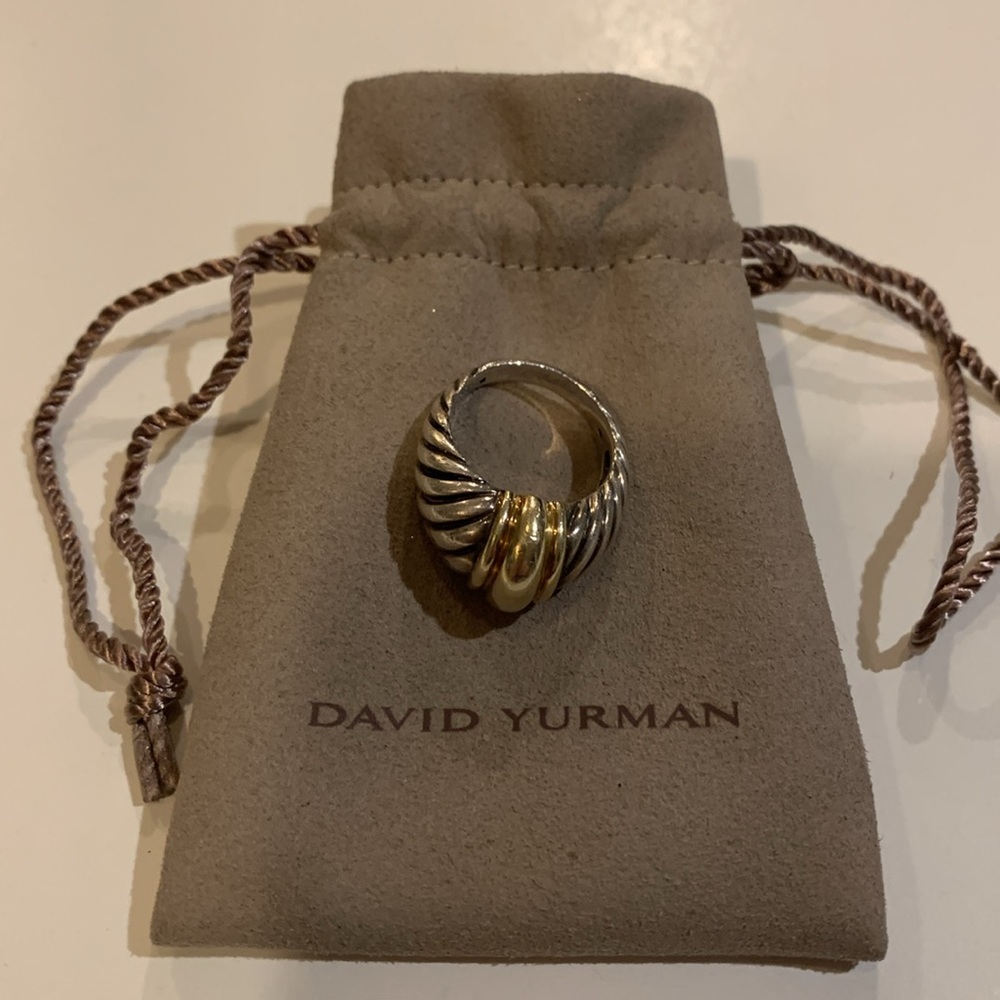 David Yurman gold / silver Ring Great Valentines Gift!! - Picture 4 of 12
